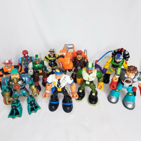 Fisher Price Mattel Rescue Heroes Action Figure 10 pc Lot 1997-2001 - Picture 2 of 9